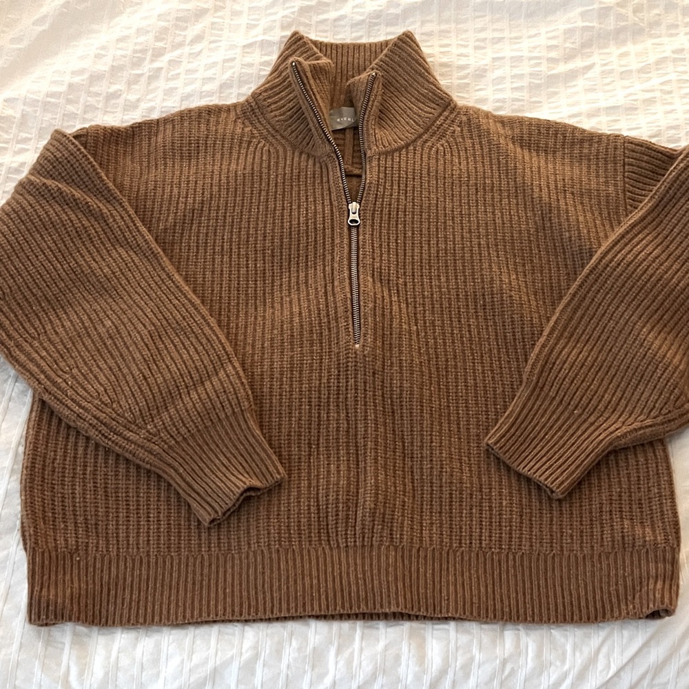 Everlane The Half-Zip Sweater in Merino Wool